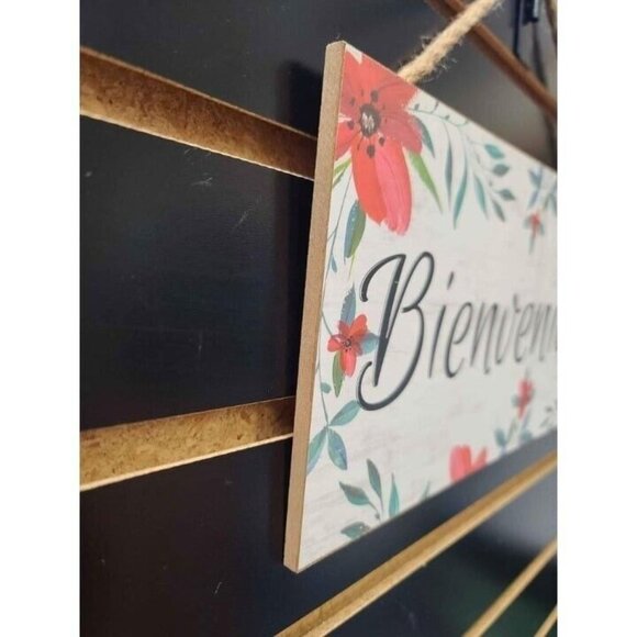 Bienvenidos Wooden Sign, Wall Decor - Picture 3 of 14